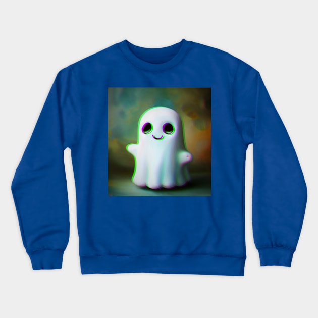 Cute ghost Crewneck Sweatshirt by Donkeh23